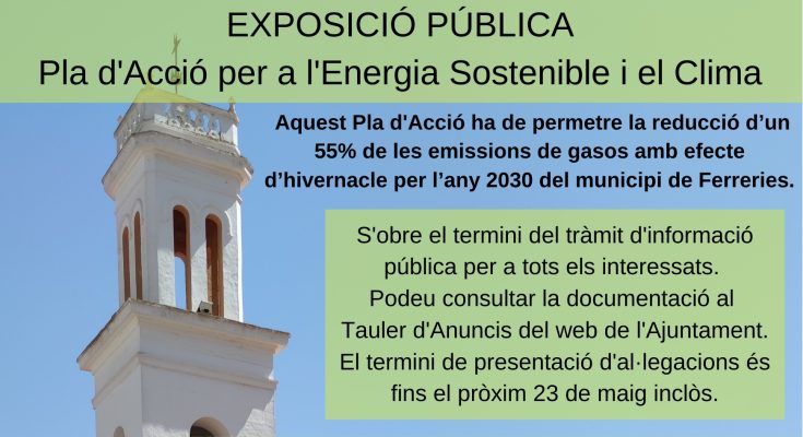 Exposició pública - PAESC